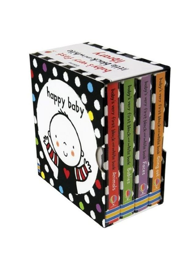 Happy Spines Baby's Very First Black and White Little Library edamama